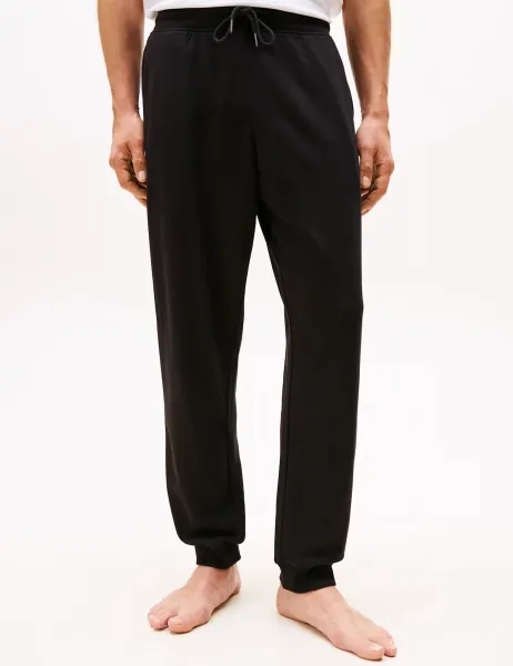 Tommy Hilfiger Original Cotton Blend Cuffed Joggers Black