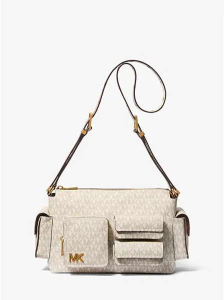 Michael Kors Dakota Medium Signature Logo Shoulder Bag
