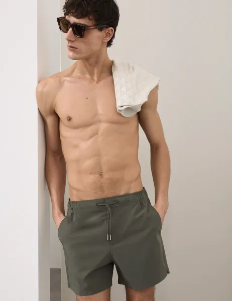 Autograph Quick Dry Swim Shorts Khaki