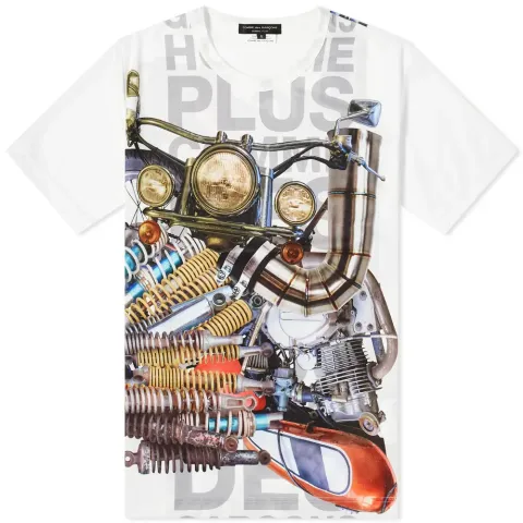 Comme des Garcons Homme Plus Printed Motorbike Logo T-Shirt
