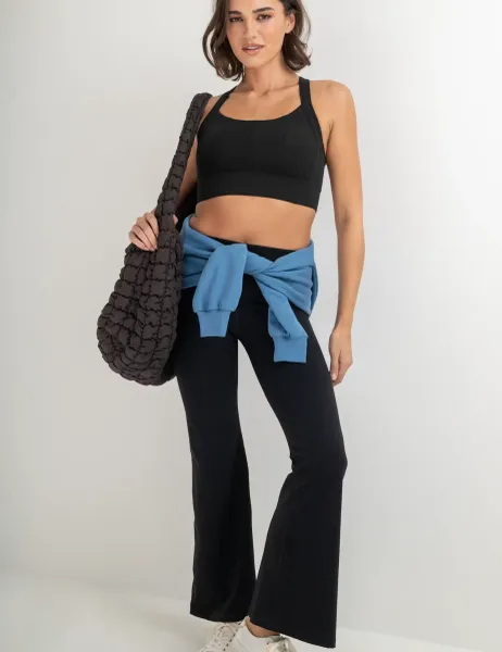 The Buttery Soft Flared Leggings Black