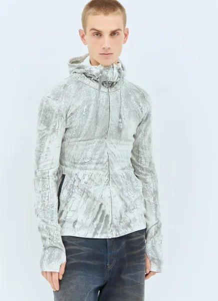 Zippered Dyed Sweatshirt