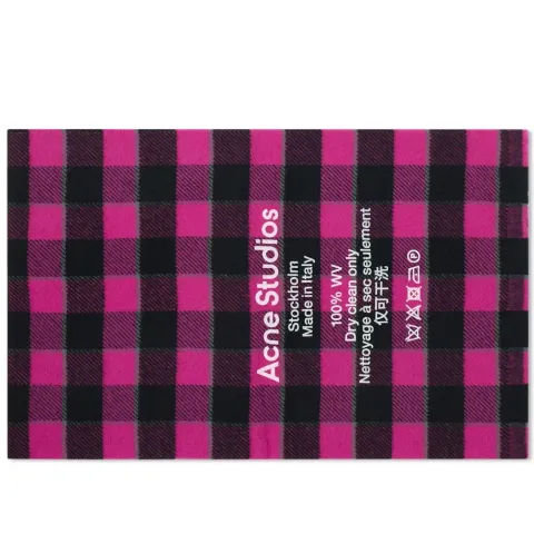 Cassiar Check Narrow Scarf