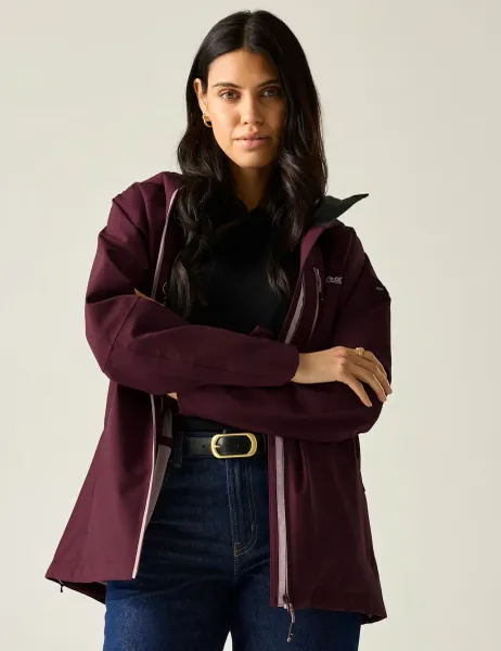 Birchdale II Waterproof Hooded Rain Jacket Purple