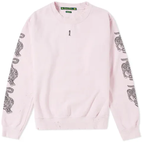 Sasquatchfabrix Oriental Sleeve Crew Sweat