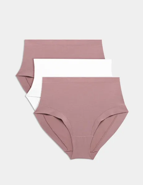 Body by M&S 3pk Flexifit Modal Full Briefs Sugar Plum
