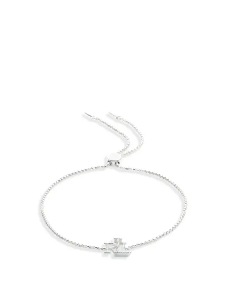 Lauren Ralph Lauren Sterling Silver Logo Slider Bracelet