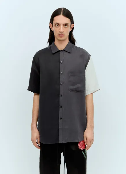 Panelled Short-Sleeve Shirt