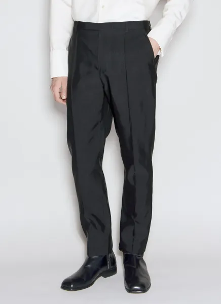 High-Waisted Faille Pants