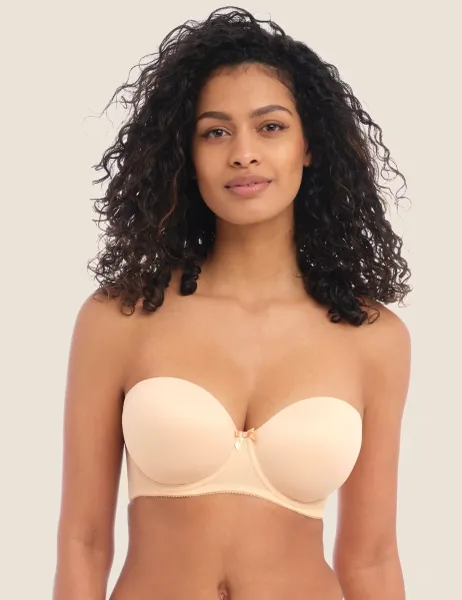 Deco Wired Strapless Moulded Bra B-GG Nude