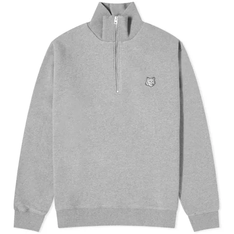 Maison Kitsuné Bold Fox Head Patch Half Zip Sweat