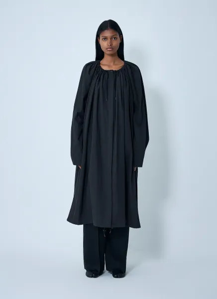 Gathered Parachute Coat