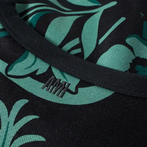 AMI All Over Print Floral Crew Sweat