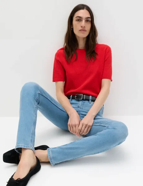 Marks & Spencer Lily Slim Fit Jeans Light Indigo