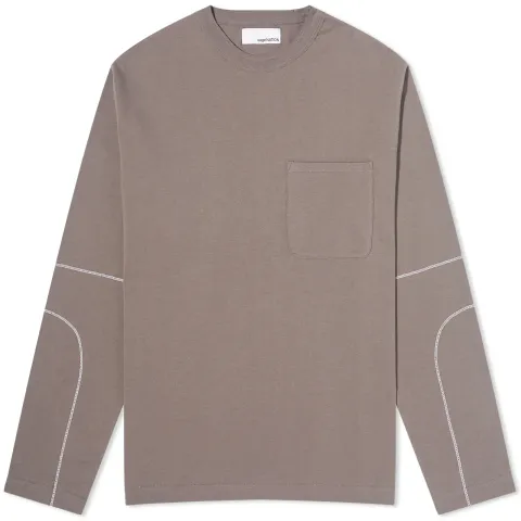 Long Sleeve Flat Lock Stitch T-Shirt