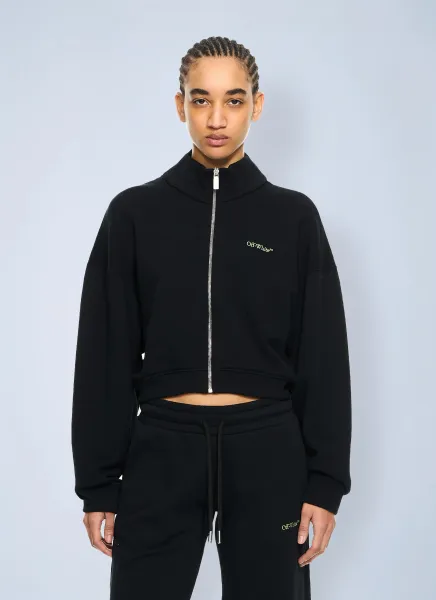 Off-White Arrow Leaves Zip Up Sweatshirt