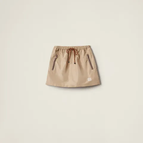 Technical fabric miniskirt