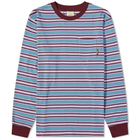 Long Sleeve Stripe Pocket T-Shirt
