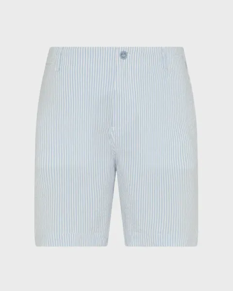 Vilebrequin Men Stretch Cotton Bermuda Shorts Seersuckers Stripes