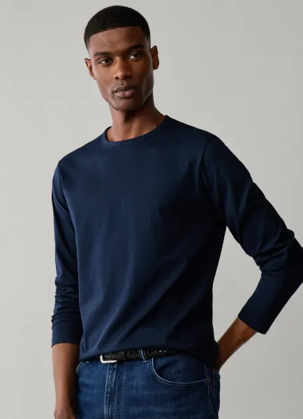 Classic Fit Long Sleeve Pima Cotton T-Shirt