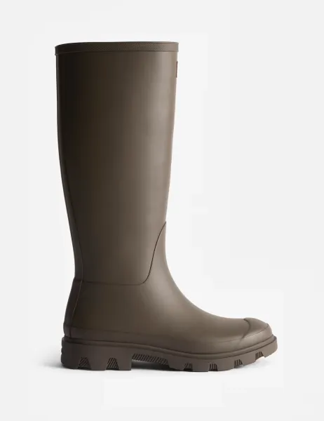Hunter Unisex Downpour Waterproof Tall Wellies Brown