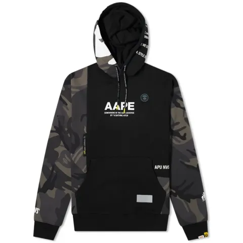 AAPE Camo Panel Popover Hoodie