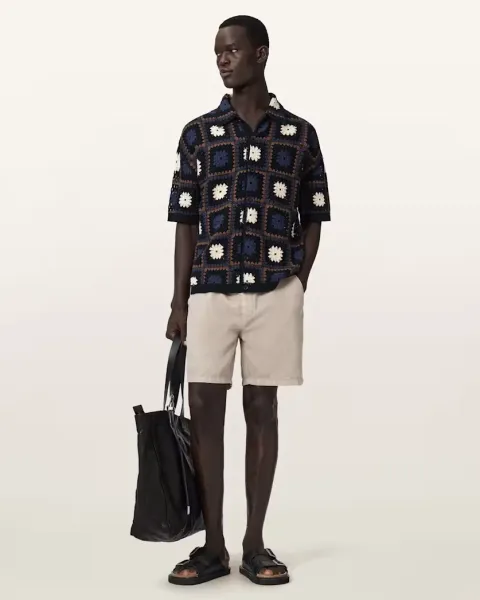 Mandon Short Sleeve Crochet Shirt