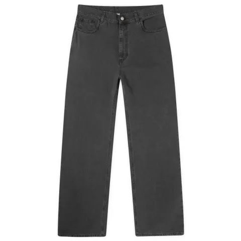Wide Leg Buckle Jeans