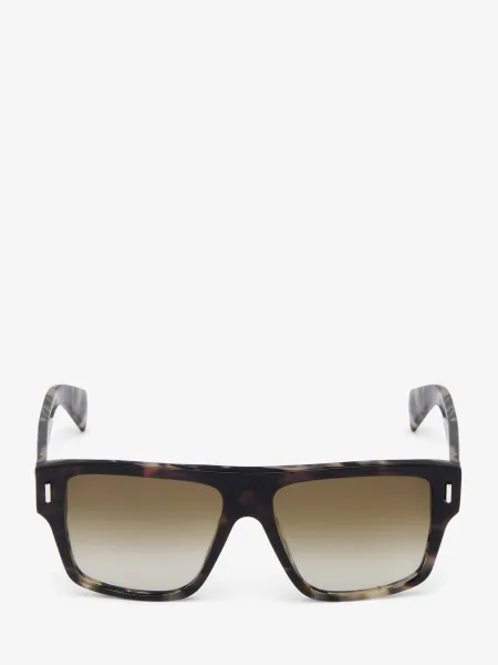 T-Bar Rivet Square Sunglasses