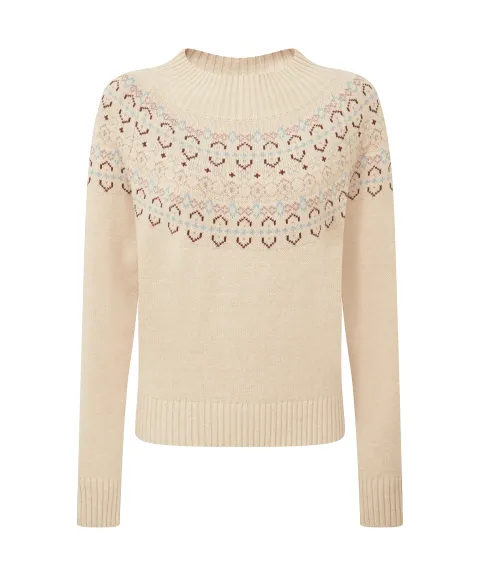Schöffel Country Tresness Fairisle Jumper - Port/Lake Blue