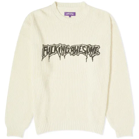 Drip Logo Crew Knit