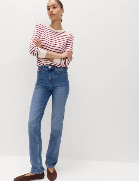 Marks & Spencer Sienna Straight Leg Jeans Dark Indigo