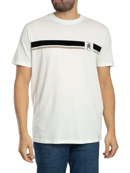 Armani Exchange Logo Stripe T-Shirt