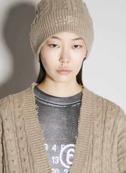 Cable-Knit Beanie Hat