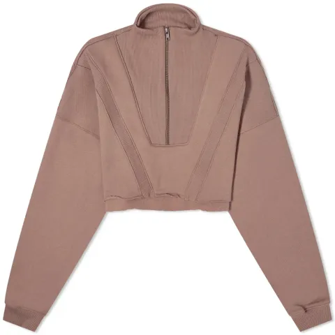 Half Zip Crop Sweat