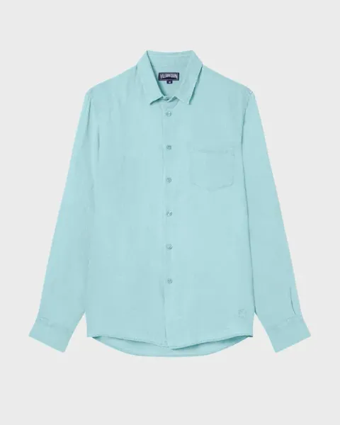 Vilebrequin Men Linen Shirt Solid