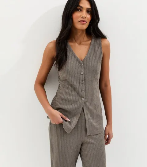 Women's Mink Soft Touch V Neck Waistcoat