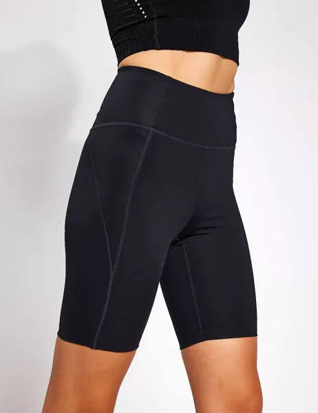 Girlfriend Collective High Waisted Bike Shorts Black