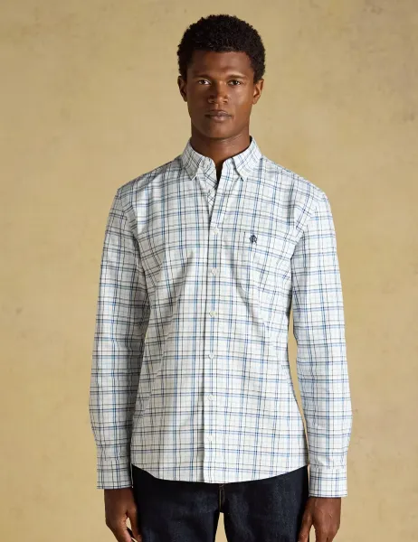 Joules Regular Fit Pure Cotton Checked Oxford Shirt