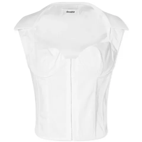 Collared Bustier Top