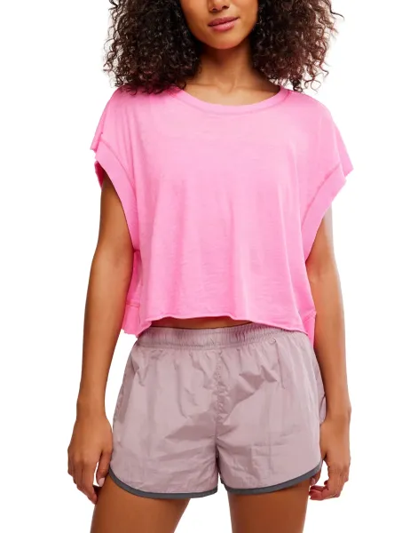 FP Movement Cotton Rich My Time T-Shirt Hot Pink