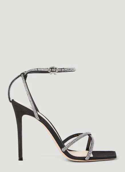 Crystal Embellished High Heel Sandals