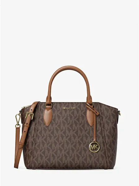 Sienna Medium SIgnature Logo Satchel