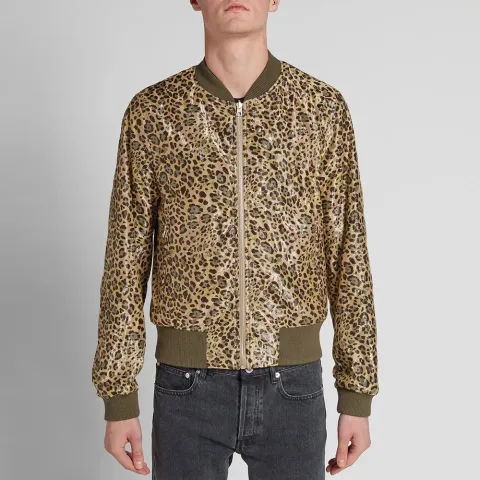 Vinnie Reverse Leopard Bomber
