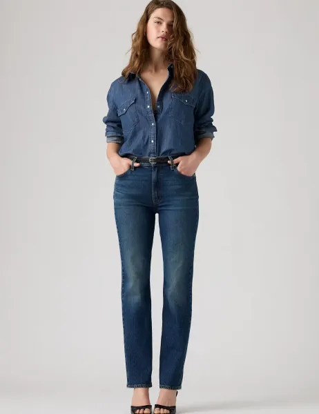 Levi's Levi's Ribcage Slim Jeans Dark Blue
