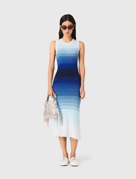 Ombré knit maxi dress