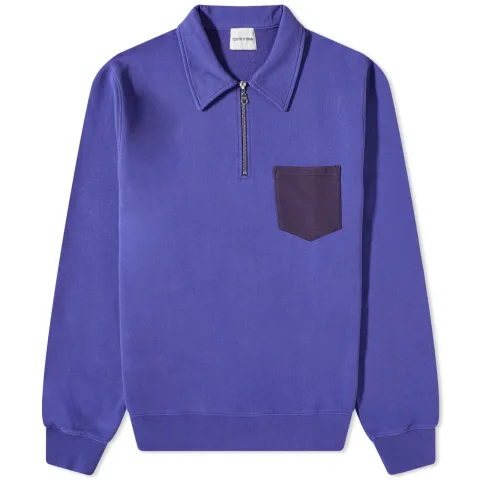 Quarter-Zip Pocket Sweatshirt