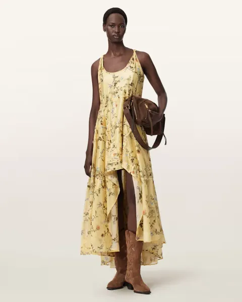 Dorina Floral Asymmetric Dress