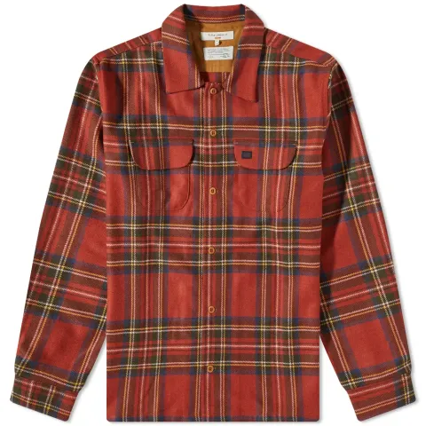 Nudie Sten Tartan Check Wool Overshirt