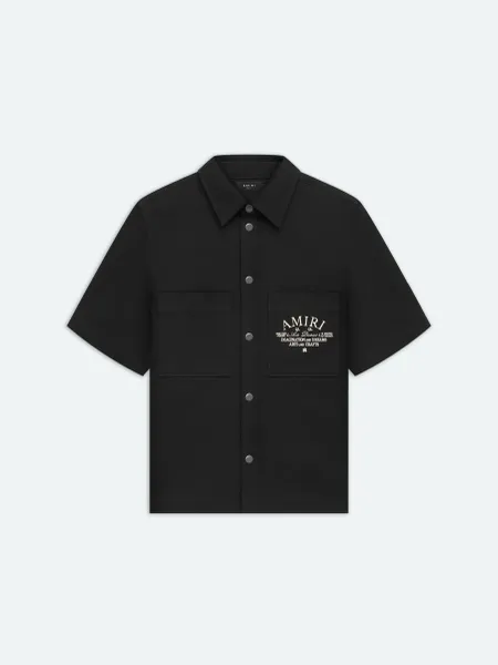 ARTS DISTRICT CAMP SHIRT - BLACK
